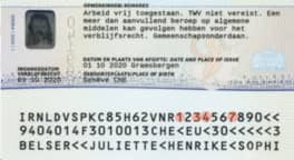 Voorbeeld van een ID-kaart